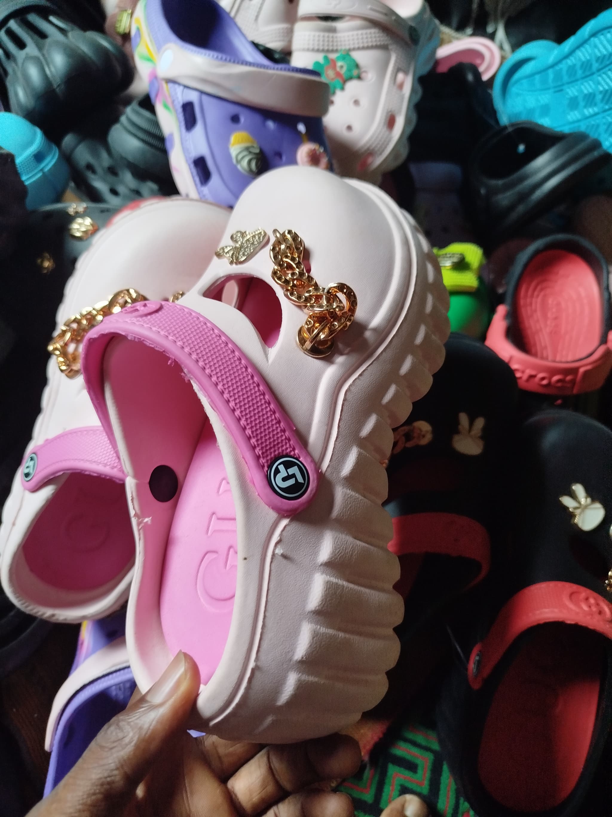 High heel crocs